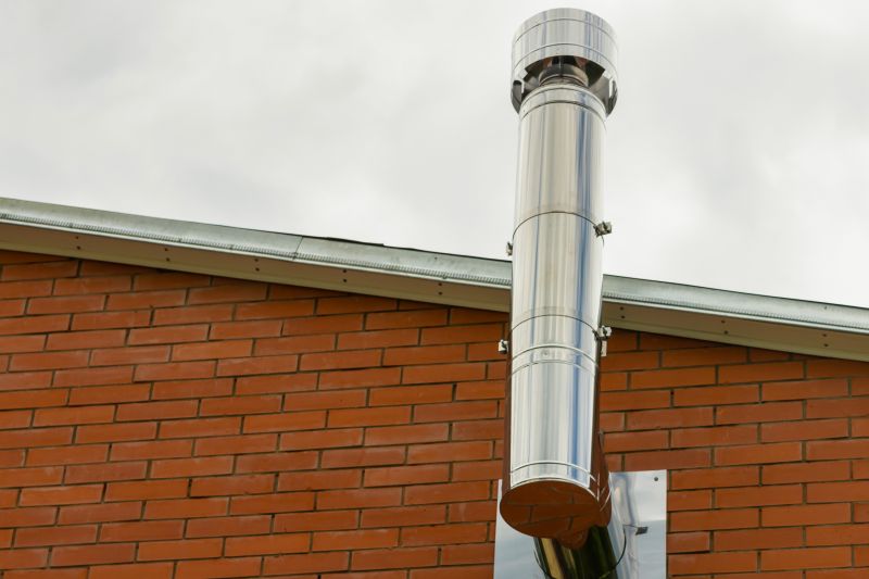 Close-up of a Stainless Steel Chimney Cap